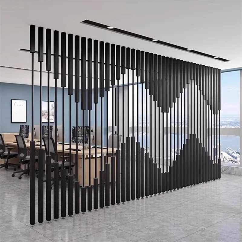 Simple column screen office hotel exhibition hall entrance entrance living room art partition stainless steel grille
Simple column screen office hotel exhibition hall entrance entrance living room art partition stainless steel grille