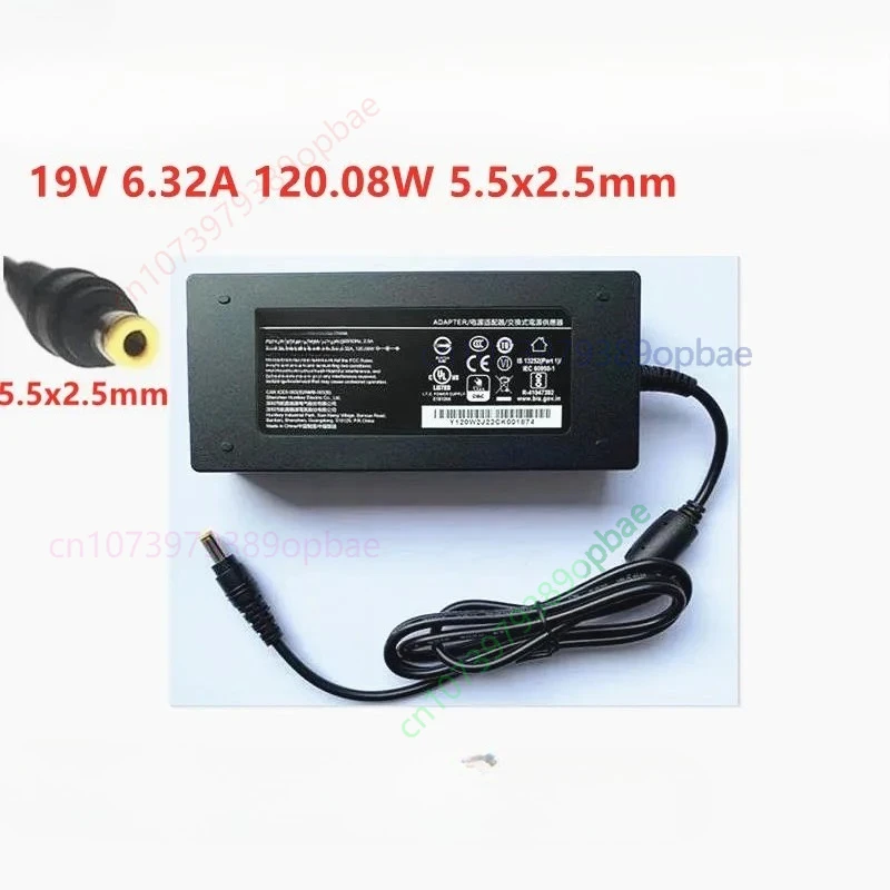 Used Genuine For Huntkey HKA12019063-6BA 19V 6.32A 120.08W 120W 5.5x2.5mm AC Adapter For Monitor Laptop Power Supply Charger
Used Genuine For Huntkey HKA12019063-6BA 19V 6.32A 120.08W 120W 5.5x2.5mm AC Adapter For Monitor Laptop Power Supply Charger