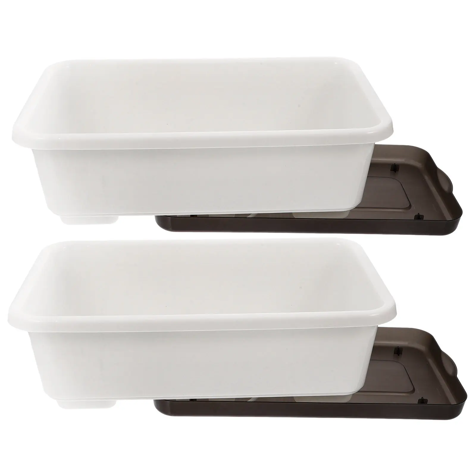 2Pcs Rectangular Windowsill Planter Box Selfwatering Balcony Garden Vegetable Flower Pot Tray Drainage Rectangle Planter
2Pcs Rectangular Windowsill Planter Box Selfwatering Balcony Garden Vegetable Flower Pot Tray Drainage Rectangle Planter