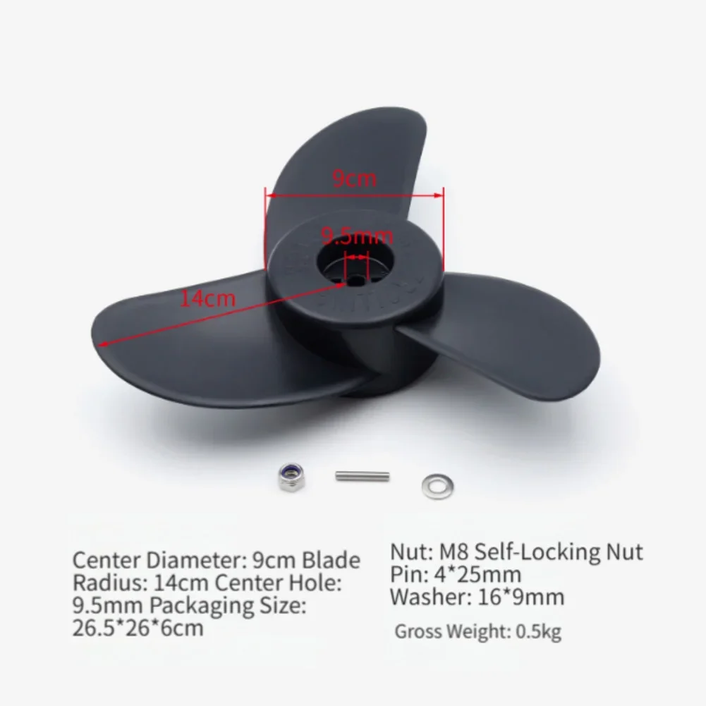 Propeller Replacement Parts Electric Trolling Motor Parts Easy Installation Kit High Speed Propeller Stable Water Performance
Propeller Replacement Parts Electric Trolling Motor Parts Easy Installation Kit High Speed Propeller Stable Water Performance