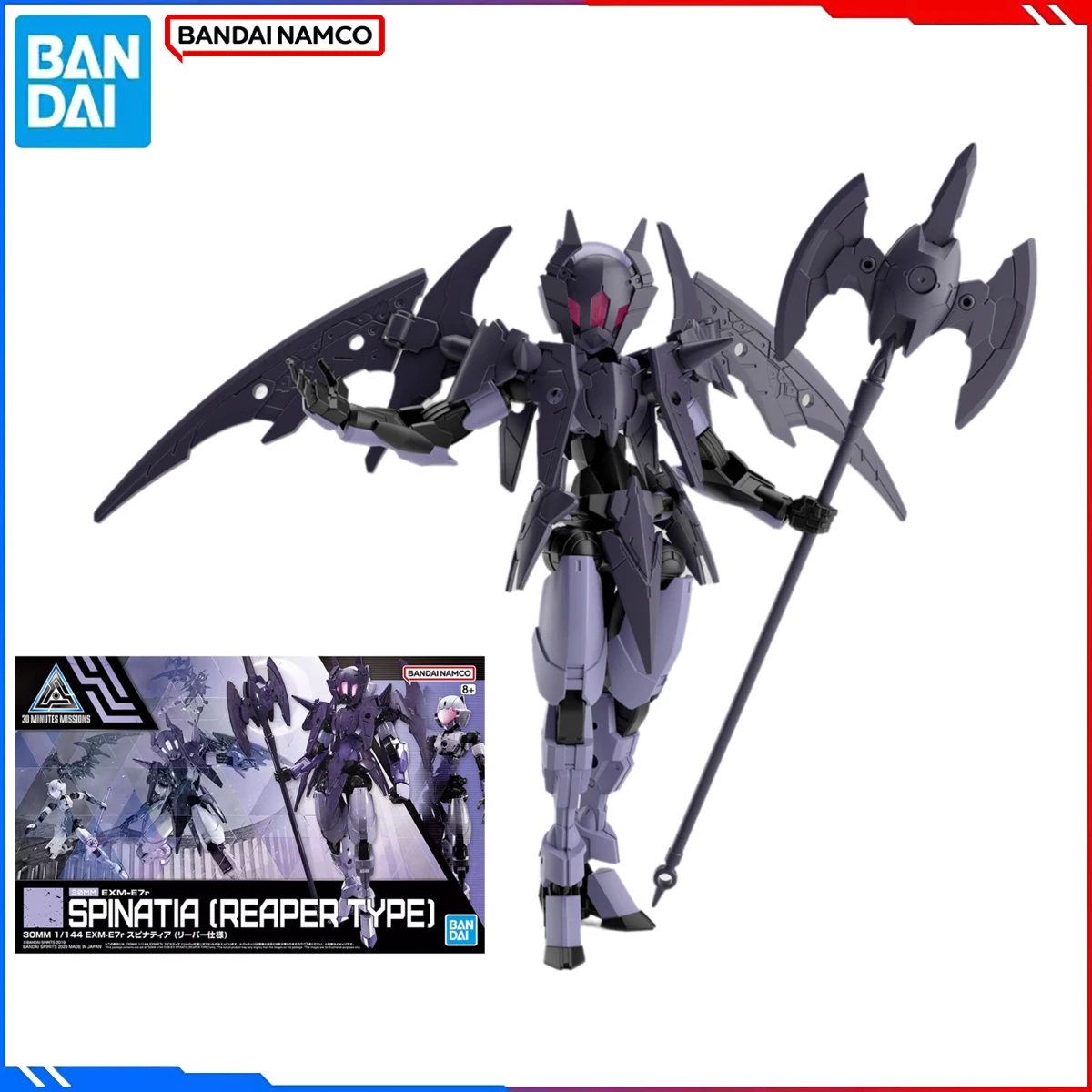 Подлинная Bandai, оригинальные 30-минутные наборы моделей фигурок Missions, 30 мм, аниме-фигурки EXM-E7r Spinatia Reaper Type, экшн-модель, игрушки
Подлинная Bandai, оригинальные 30-минутные наборы моделей фигурок Missions, 30 мм, аниме-фигурки EXM-E7r Spinatia Reaper Type, экшн-модель, игрушки
