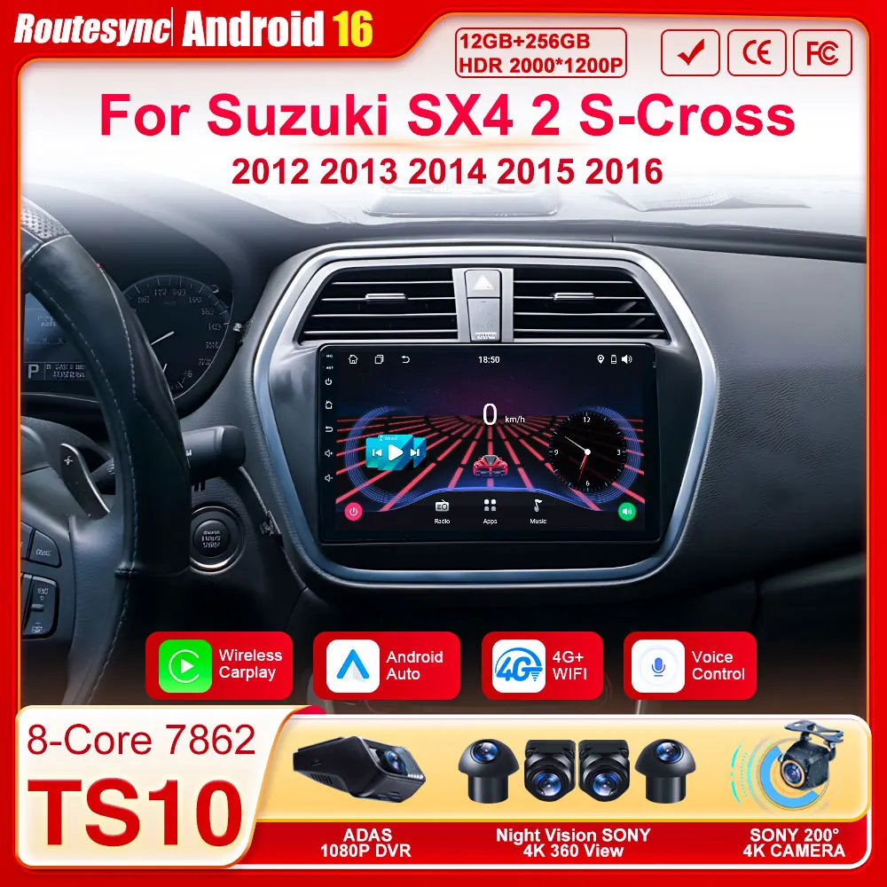 Автомагнитола Carplay Android 16 для Suzuki SX4 2 S-Cross 2012-2016 с сенсорным экраном, Wi-Fi, GPS-навигацией, 8-ядерным процессором, Bluetooth, FM и 4G
Автомагнитола Carplay Android 16 для Suzuki SX4 2 S-Cross 2012-2016 с сенсорным экраном, Wi-Fi, GPS-навигацией, 8-ядерным процессором, Bluetooth, FM и 4G