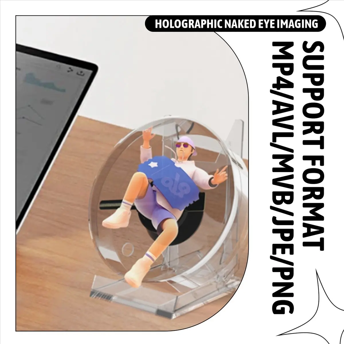 FSLH 3D Fan Hologram Projector Desktop LED Sign Holographic Lamp Player Remote Display Support Images and Video
FSLH 3D Fan Hologram Projector Desktop LED Sign Holographic Lamp Player Remote Display Support Images and Video