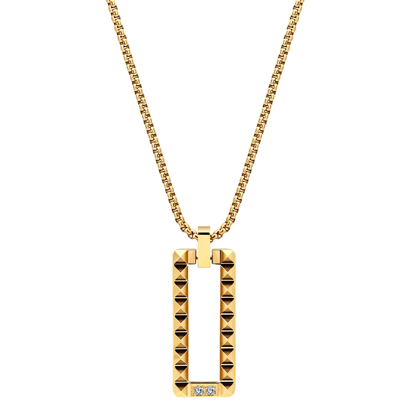 VAROLE Zircon Inlay Pendant NecklaceFor Women's Stainless Steel Collar 18K Gold Plated Necklaces Jewelry Anniversary Gift
VAROLE Zircon Inlay Pendant NecklaceFor Women's Stainless Steel Collar 18K Gold Plated Necklaces Jewelry Anniversary Gift