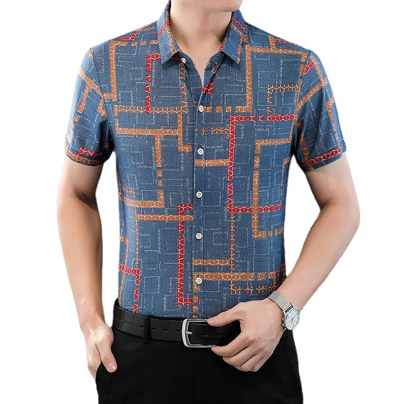 Hawaiian Style Casual 80% Silk Shirts Men'S Short Sleeve Both Sides Chinese Nation Flower 2023 Beach Summer Clothes
Hawaiian Style Casual 80% Silk Shirts Men'S Short Sleeve Both Sides Chinese Nation Flower 2023 Beach Summer Clothes