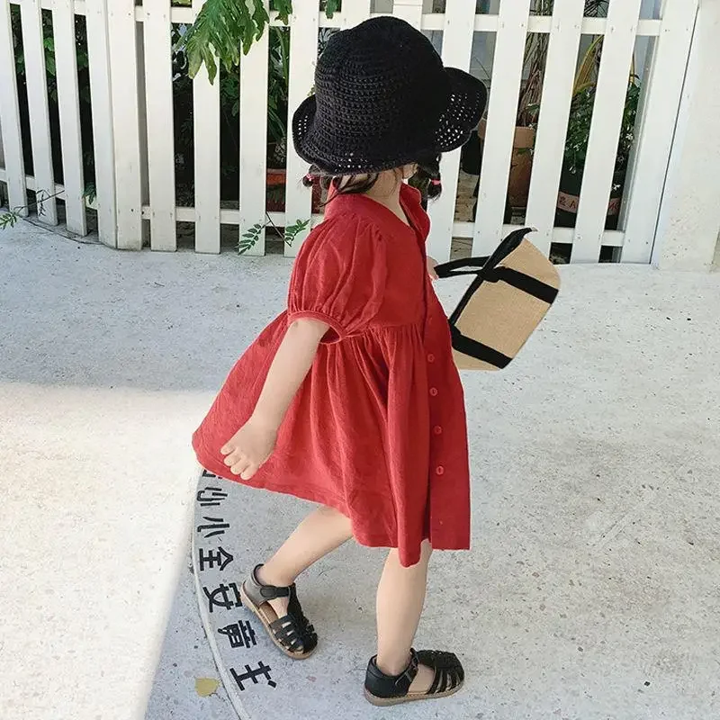 2025 Summer New Children's Cute Solid Color Cardigan Princess Dress Girls Personality Foreign Gas Bubble Sleeve Dress Tide
2025 Summer New Children's Cute Solid Color Cardigan Princess Dress Girls Personality Foreign Gas Bubble Sleeve Dress Tide