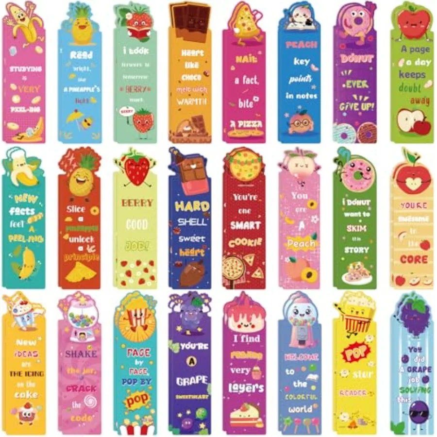 PCS Scented Bookmarks Scratch and Sniff Bookmark Bulk Paper Bookmarks for Adults Women Students Readers Book Lovers Gifts, Styl
PCS Scented Bookmarks Scratch and Sniff Bookmark Bulk Paper Bookmarks for Adults Women Students Readers Book Lovers Gifts, Styl