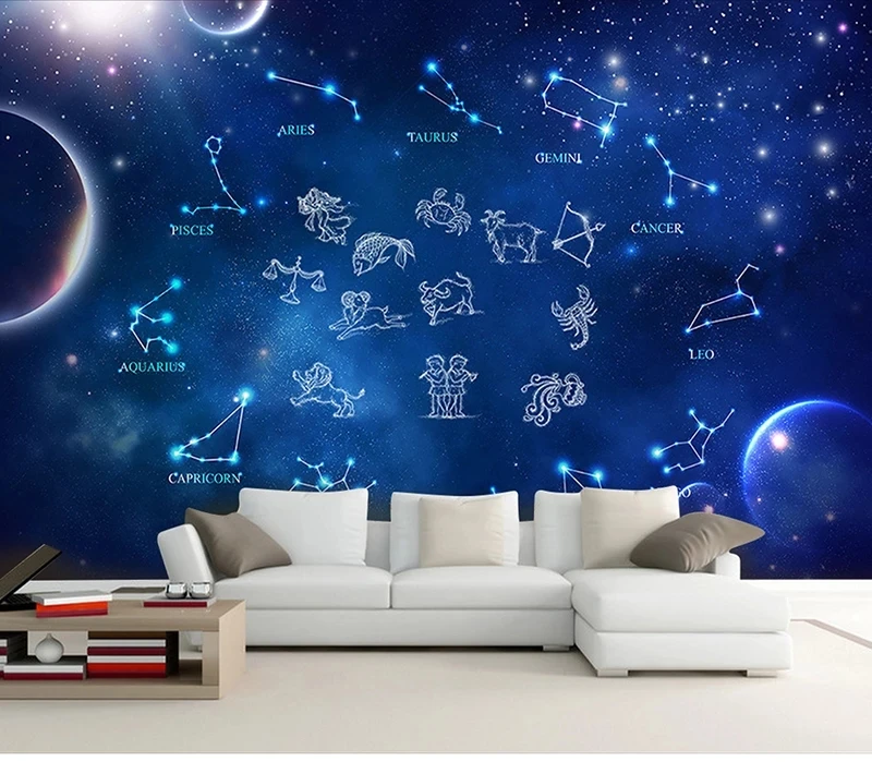 Custom Sky Design Star Moon Pattern mural Kids room constellation Wallpaper Living room TV background wall bedroom restaurant 8d
Custom Sky Design Star Moon Pattern mural Kids room constellation Wallpaper Living room TV background wall bedroom restaurant 8d