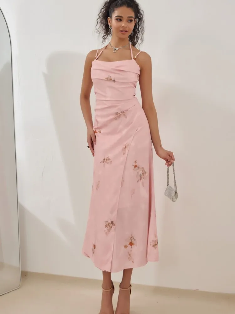 New Dresses 2026 Woman Hot Suspender Dress Solid Color Backless Bodycon vestidos Flower Printed Sleeveless Temperament Fashion
New Dresses 2026 Woman Hot Suspender Dress Solid Color Backless Bodycon vestidos Flower Printed Sleeveless Temperament Fashion