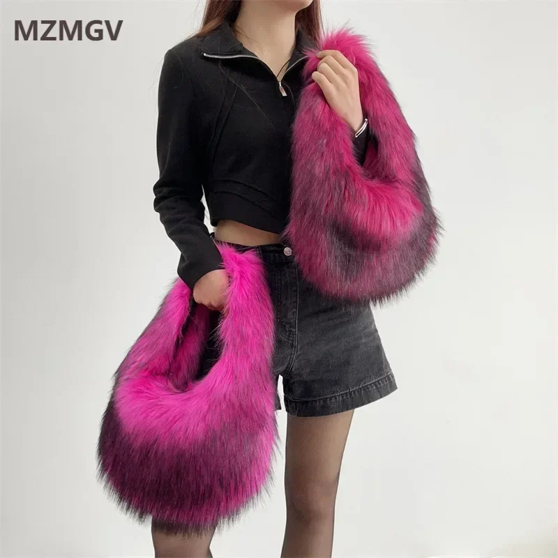 Meet You Fashion Faux Fur Bag for Women 2025Winter Trend Soft Solid Color Soft Fluffy Handbag Y2K College Student Hoobs Tote Bag
Meet You Fashion Faux Fur Bag for Women 2025Winter Trend Soft Solid Color Soft Fluffy Handbag Y2K College Student Hoobs Tote Bag