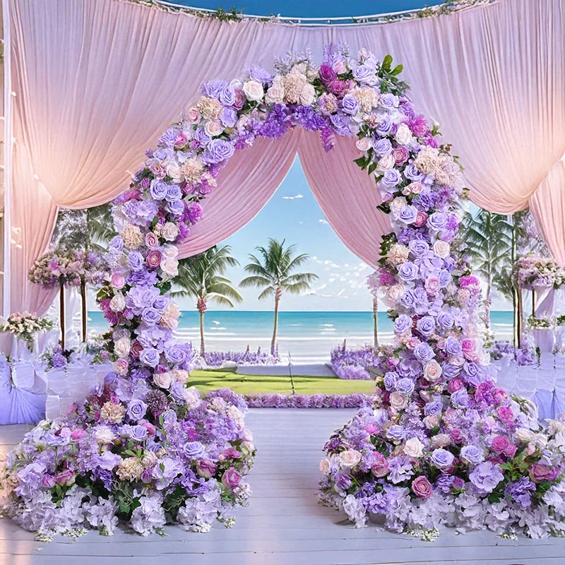 Purple Artificial Floral Arrangement Iron Horn Decoration Long Row Flower Arrangement Wedding Venue Decoration Roses
Purple Artificial Floral Arrangement Iron Horn Decoration Long Row Flower Arrangement Wedding Venue Decoration Roses