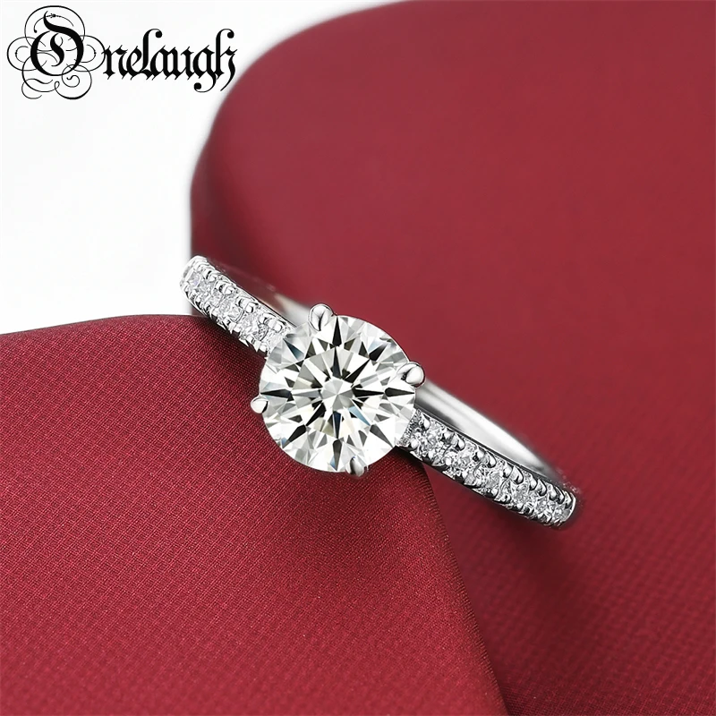 Onelaugh 6.5mm 1 Carat D Color Moissanite Engagement Rings Women 925 Sterling Silver 18k Gold Plated Diamond Wedding Band Ring
Onelaugh 6.5mm 1 Carat D Color Moissanite Engagement Rings Women 925 Sterling Silver 18k Gold Plated Diamond Wedding Band Ring