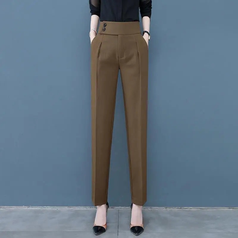 Office Lady Commute Solid Color Straight Suit Pants Autumn Winter New Thick Casual High Waist Trousers Fashion Women's Clothing
Office Lady Commute Solid Color Straight Suit Pants Autumn Winter New Thick Casual High Waist Trousers Fashion Women's Clothing