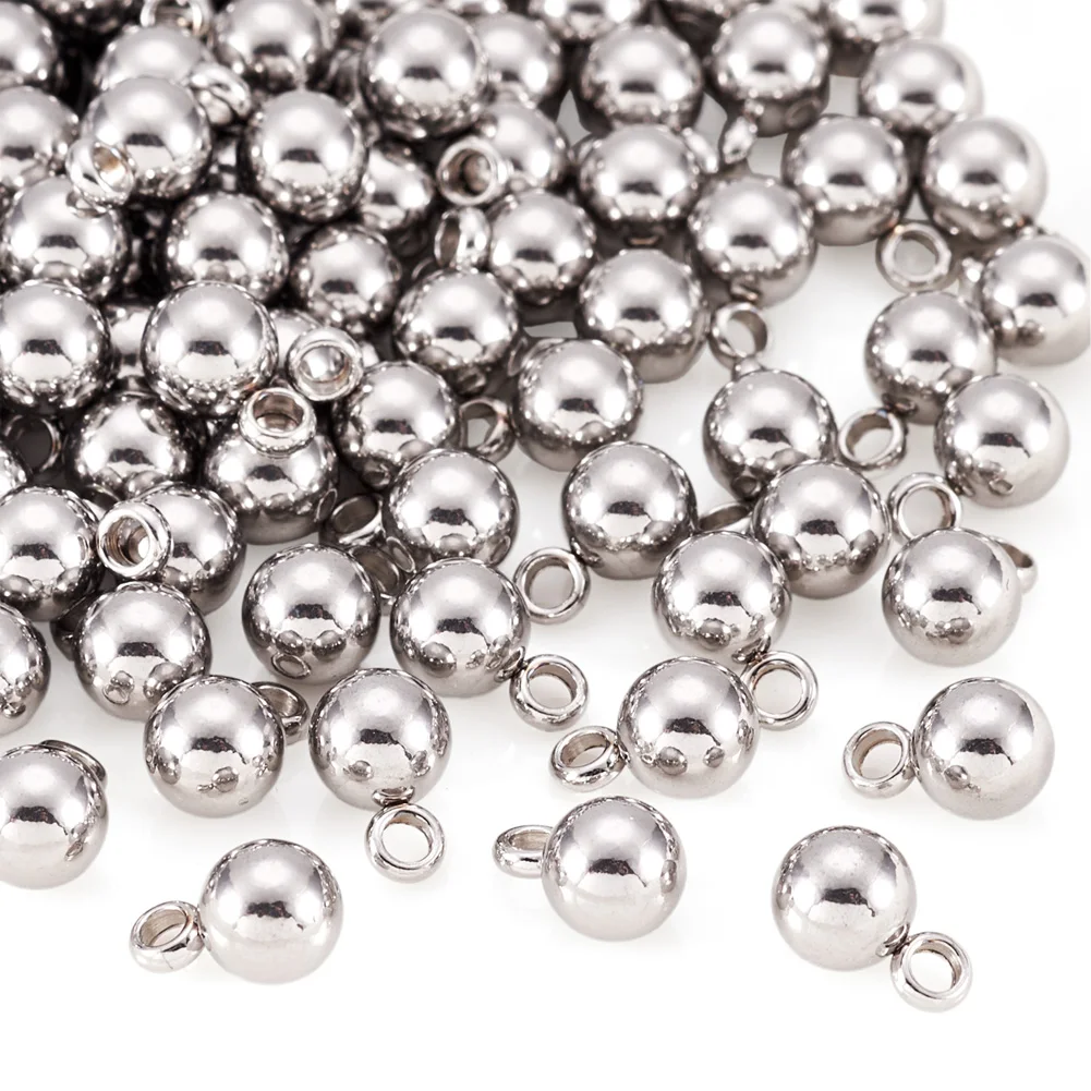 100pcs 6mm Stainless Steel Ball Charms Metal Round Bead Pendants For DIY Jewelry Making Earrings Bracelet Necklace Findings
100pcs 6mm Stainless Steel Ball Charms Metal Round Bead Pendants For DIY Jewelry Making Earrings Bracelet Necklace Findings