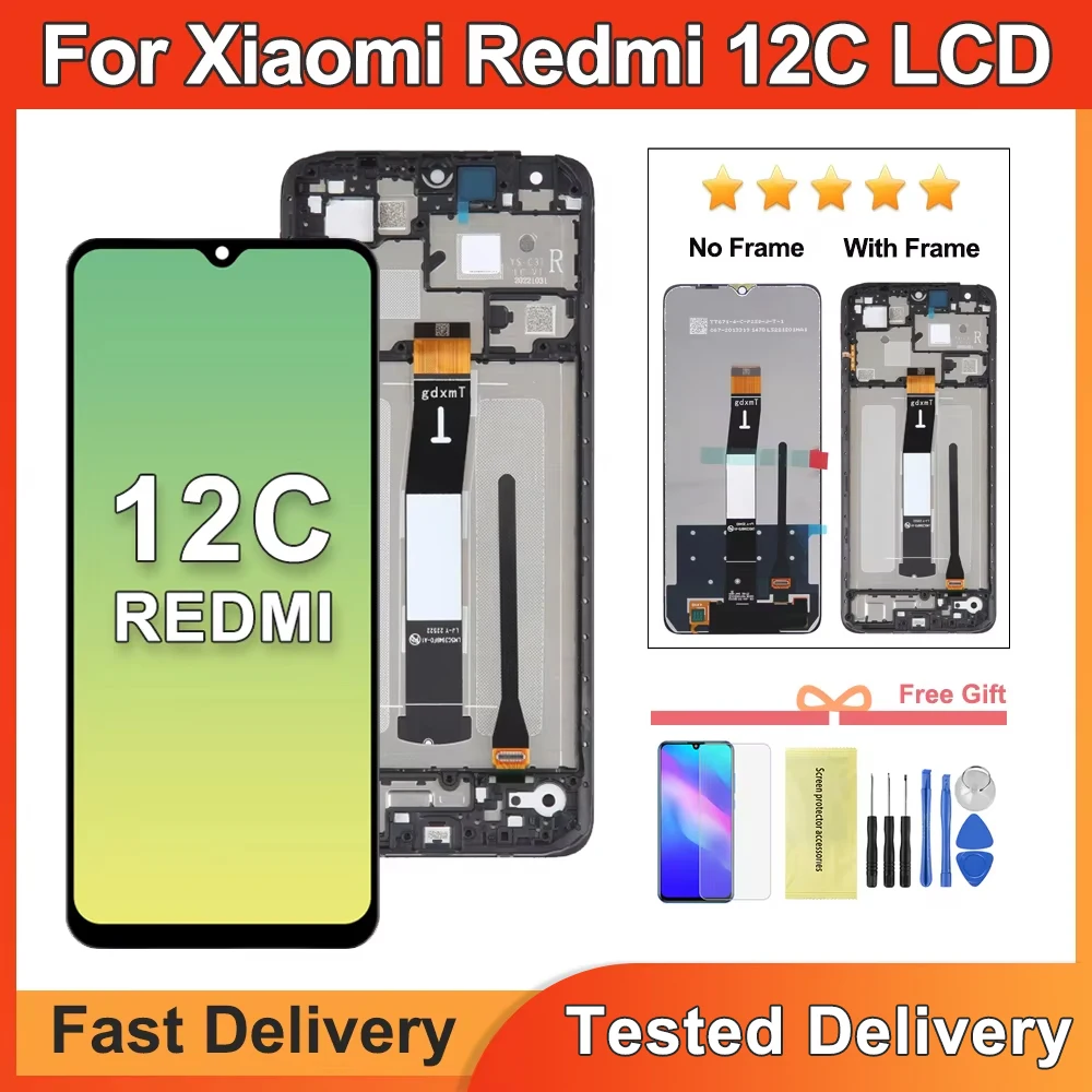 6.71'' For Xiaomi Redmi 12C LCD Display Touch Screen Digitizer Assembly Replacement For Redmi 12C 22120RN86G 2212ARNC4L LCD
6.71'' For Xiaomi Redmi 12C LCD Display Touch Screen Digitizer Assembly Replacement For Redmi 12C 22120RN86G 2212ARNC4L LCD