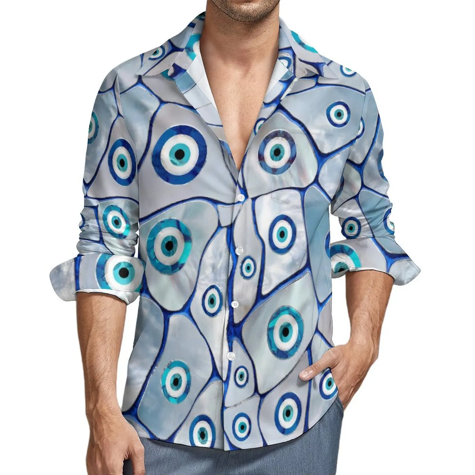 Evil Eye Blouse Man Mother of Pearl Shirt Long Sleeve Trendy Street Style Casual Shirts Spring Graphic Tops Plus Size
Evil Eye Blouse Man Mother of Pearl Shirt Long Sleeve Trendy Street Style Casual Shirts Spring Graphic Tops Plus Size