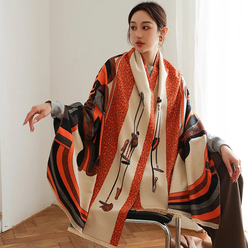 2022 Winter Scarf Women Cashmere Pashmina Shawls Wraps Designer Print Thick Warm Scarves Bufanda Stoles Blanket
2022 Winter Scarf Women Cashmere Pashmina Shawls Wraps Designer Print Thick Warm Scarves Bufanda Stoles Blanket