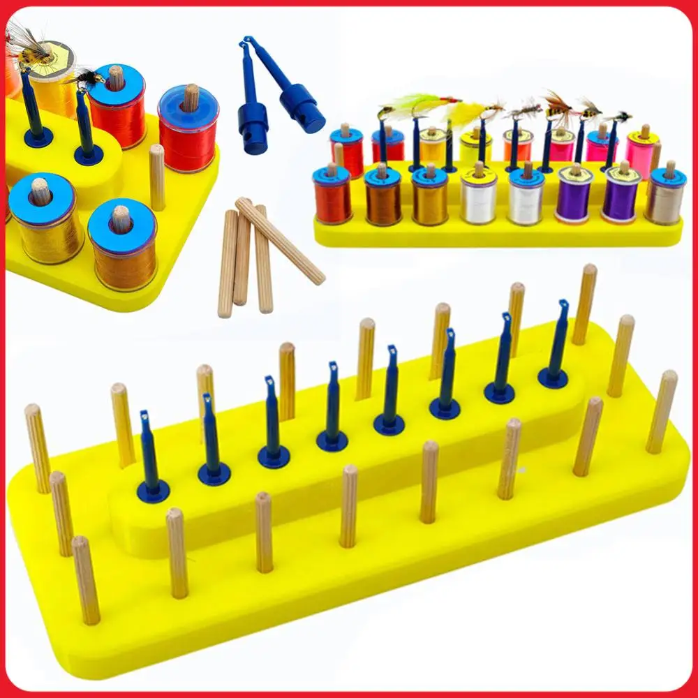 Plastic Spool Station 2 In 1 Flying Pliers Tool Holder Fly Tying Storage Rack Fishing Accessories
Plastic Spool Station 2 In 1 Flying Pliers Tool Holder Fly Tying Storage Rack Fishing Accessories