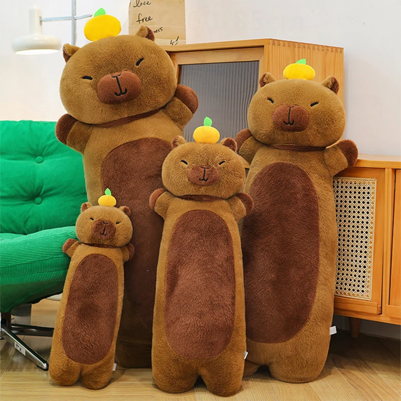 Длинная плюшевая подушка Kawaii с изображением капибары и оранжевой головой, мягкая кукла, плюшевая игрушка для детей, подарок на день рождения, Рождество, мягкий сон для ребенка
Длинная плюшевая подушка Kawaii с изображением капибары и оранжевой головой, мягкая кукла, плюшевая игрушка для детей, подарок на день рождения, Рождество, мягкий сон для ребенка
