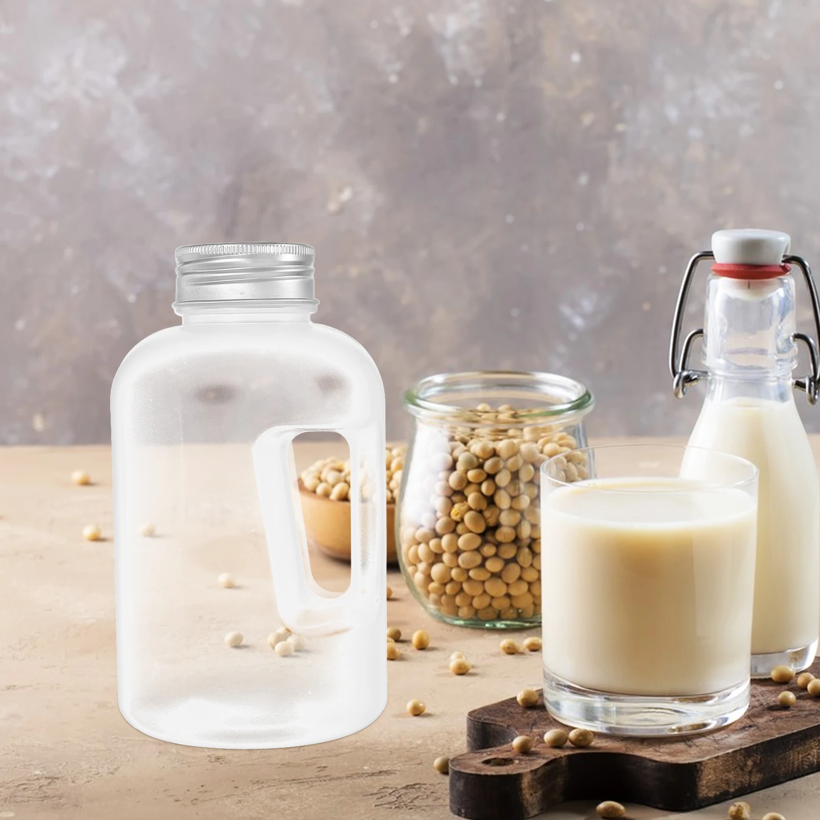 4pcs Transparent Milk Bottles Bucket Shape Pp Material Juice Containers Reusable Drink Storage 750Ml Flat Portable Water Bottles
4pcs Transparent Milk Bottles Bucket Shape Pp Material Juice Containers Reusable Drink Storage 750Ml Flat Portable Water Bottles