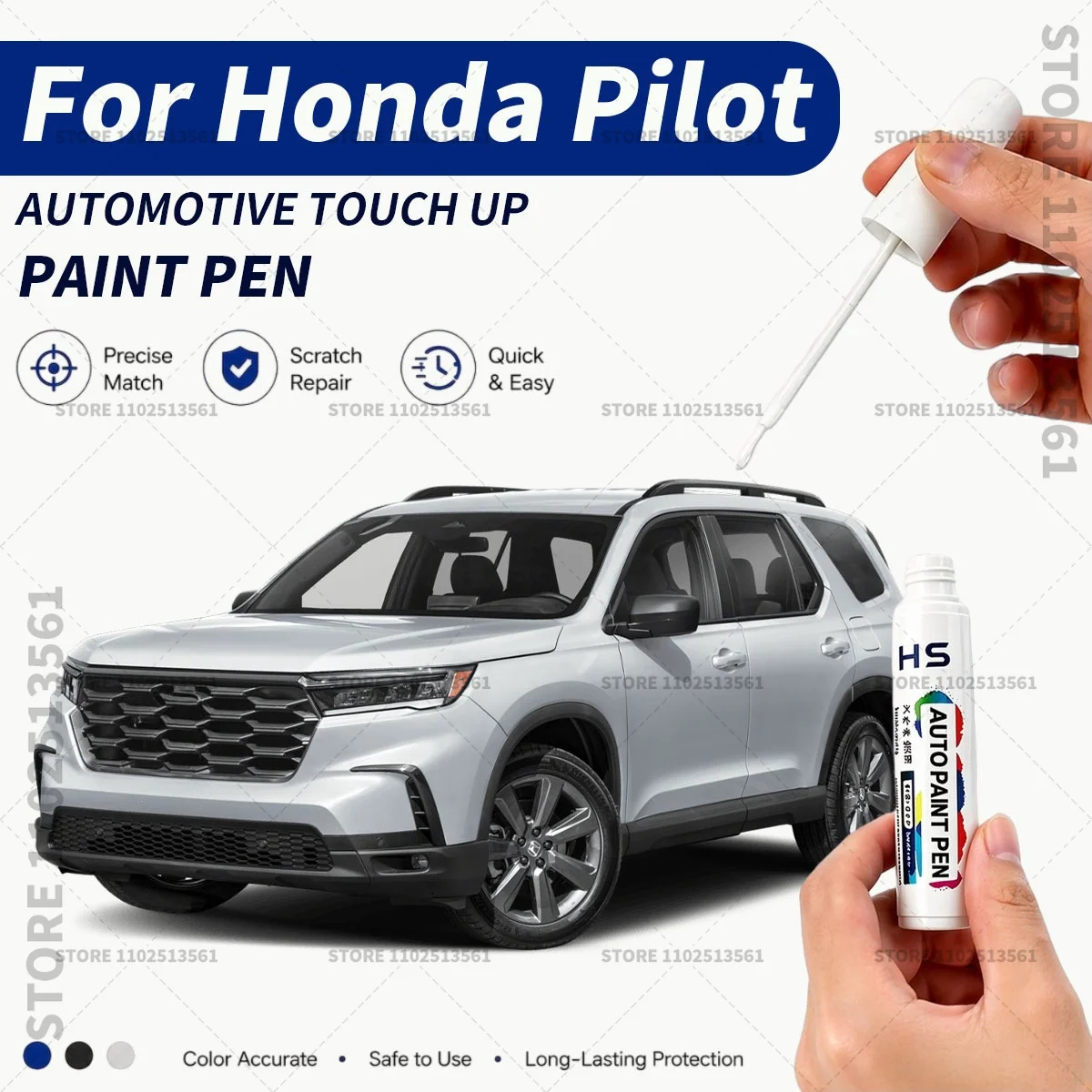 Car Paint Repair Pen Restores Original Factory Paint Finish For HONDA PILOT Gray Lunar silver Crystal black Platinum white
Car Paint Repair Pen Restores Original Factory Paint Finish For HONDA PILOT Gray Lunar silver Crystal black Platinum white