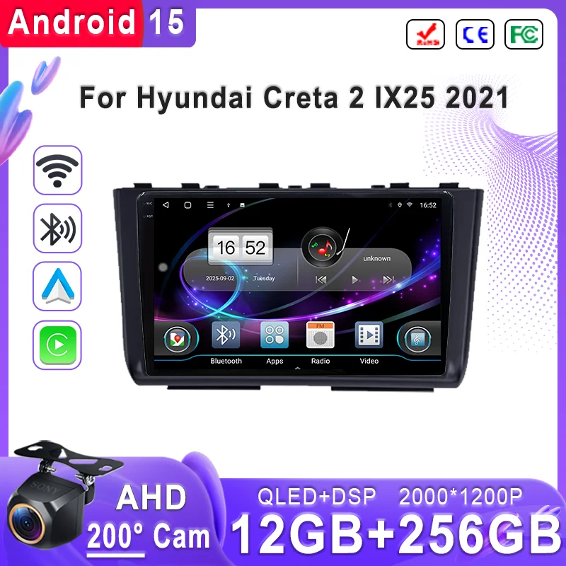 Android 15 2K Incell Screen Multimedia For Hyundai Creta 2 IX25 2021 Stereo Head Unit GPS Navigation High-performance CPU HDR BT
Android 15 2K Incell Screen Multimedia For Hyundai Creta 2 IX25 2021 Stereo Head Unit GPS Navigation High-performance CPU HDR BT
