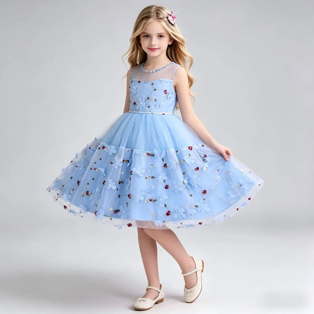 Girls Flower Girl Puffy Princess Dress, Kids Formal Gown for Catwalk Piano Stage Performance for 110-170cm
Girls Flower Girl Puffy Princess Dress, Kids Formal Gown for Catwalk Piano Stage Performance for 110-170cm
