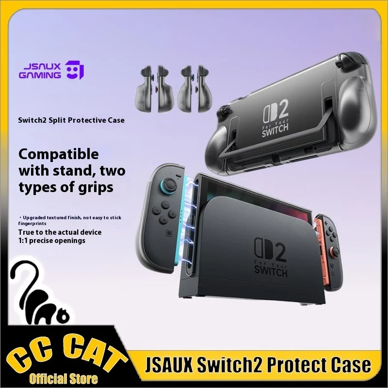 Jsaux Split Protective Case Grip For Switch 2 NS2 Case Shockproof Two Types Of Handle Grips Transperant Case For Ns2 Console
Jsaux Split Protective Case Grip For Switch 2 NS2 Case Shockproof Two Types Of Handle Grips Transperant Case For Ns2 Console