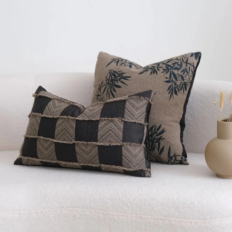 Black Brown Maillard Cushion Cover Retro Geometric Patchwork Pillow Case Wabi Sabi Bamboo Embroidery Pillow Covers Decorative
Black Brown Maillard Cushion Cover Retro Geometric Patchwork Pillow Case Wabi Sabi Bamboo Embroidery Pillow Covers Decorative