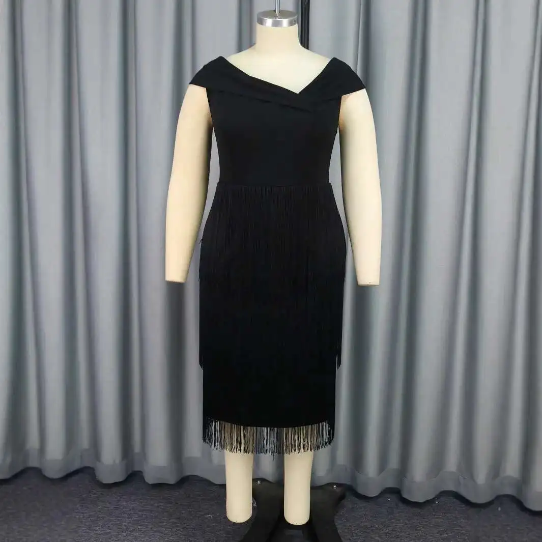 AM041114 Fashion Asymmetric Collar Sleeveless Tassel Dress Party Ball Elegant High Waist Dresses
AM041114 Fashion Asymmetric Collar Sleeveless Tassel Dress Party Ball Elegant High Waist Dresses