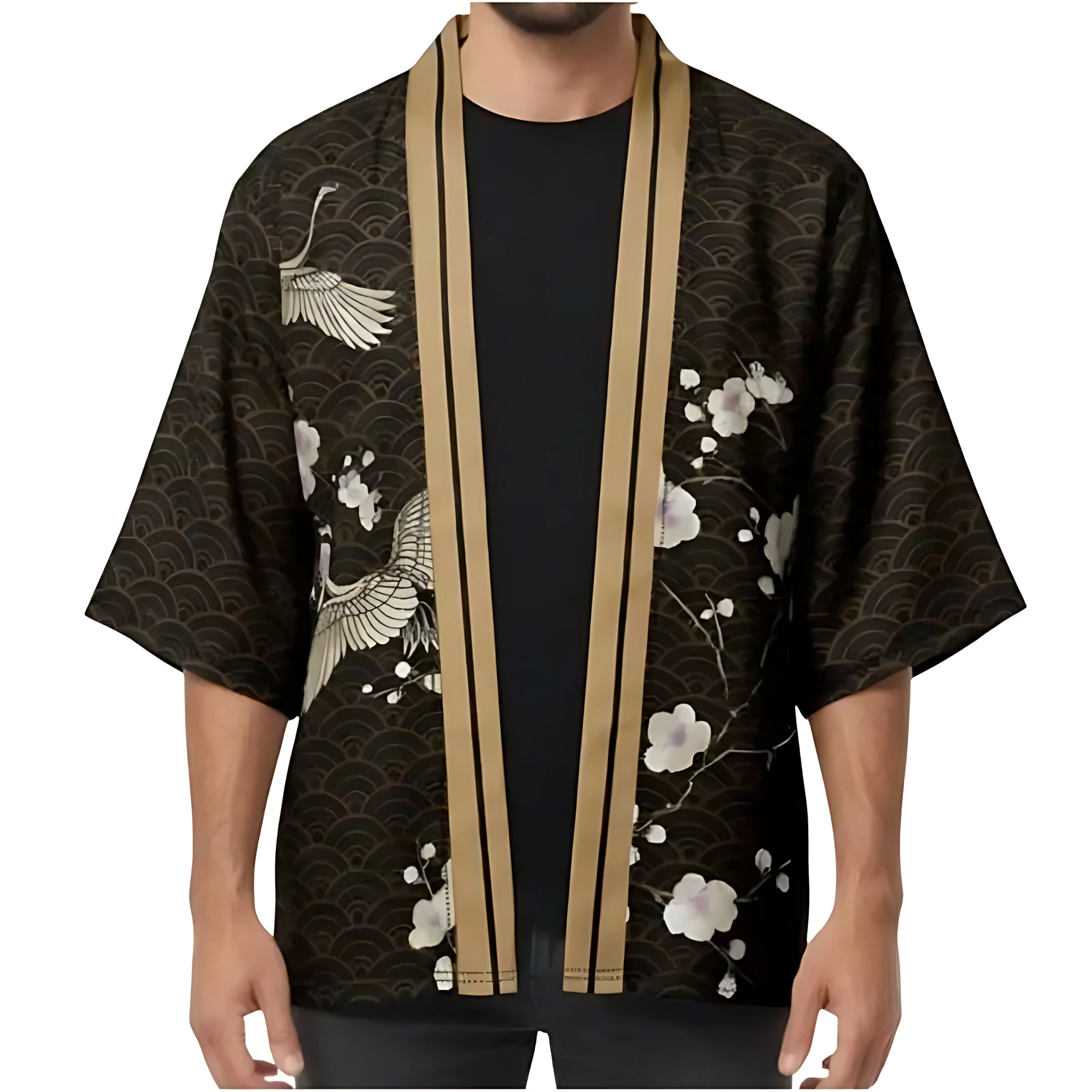 2026 Summer Men's Kimono 3D Printed Pattern Breathable Lightweight Casual Fashion Outdoor Men's Clothing
2026 Summer Men's Kimono 3D Printed Pattern Breathable Lightweight Casual Fashion Outdoor Men's Clothing