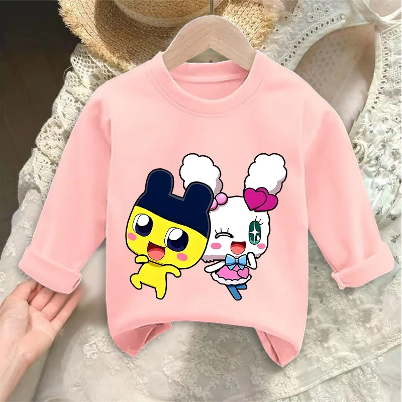 Cute Tamagotchied T-shirt Long Sleeve Summer Casual Wear Fashion Cartoon Round Neck Girls Birthday Clothes Kawaii Birthday Gifts
Cute Tamagotchied T-shirt Long Sleeve Summer Casual Wear Fashion Cartoon Round Neck Girls Birthday Clothes Kawaii Birthday Gifts