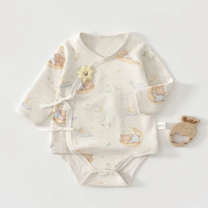 Baby Fart Clothes Pure Cotton Boneless Newborn Baby Triangular Romper Colored Cotton Long-sleeved Pajamas Newborn Clothes
Baby Fart Clothes Pure Cotton Boneless Newborn Baby Triangular Romper Colored Cotton Long-sleeved Pajamas Newborn Clothes