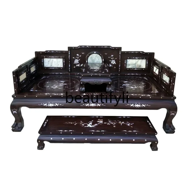 Mahogany kang bed African ebony Arhat bed Arhat couch Chinese solid wood antique sofa bed
Mahogany kang bed African ebony Arhat bed Arhat couch Chinese solid wood antique sofa bed