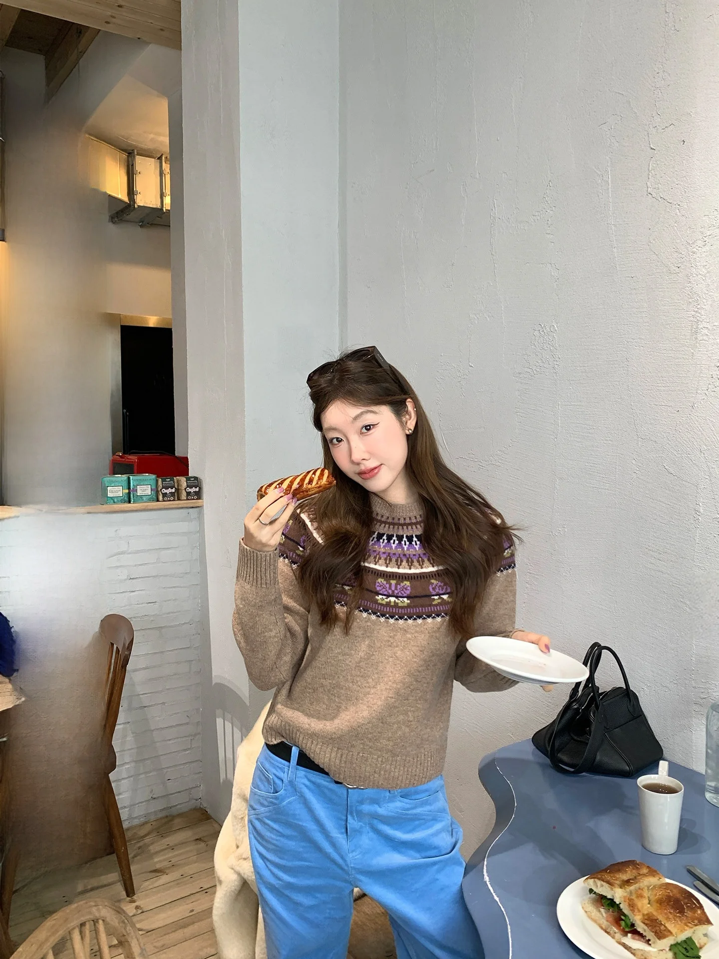 Ranwear Cisas Night 00% Wool Fair Isle Color Blo Knit Sweater round Ne Pullover Soft Warm Casual Women's Knitwear
Ranwear Cisas Night 00% Wool Fair Isle Color Blo Knit Sweater round Ne Pullover Soft Warm Casual Women's Knitwear