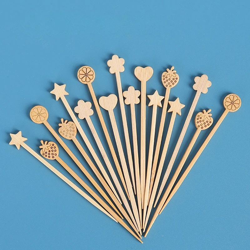 Wooden Fruit Fork Disposable Bamboo Stick Fruit Stick Creative Coffee Stirring Stick Toothpick
Wooden Fruit Fork Disposable Bamboo Stick Fruit Stick Creative Coffee Stirring Stick Toothpick