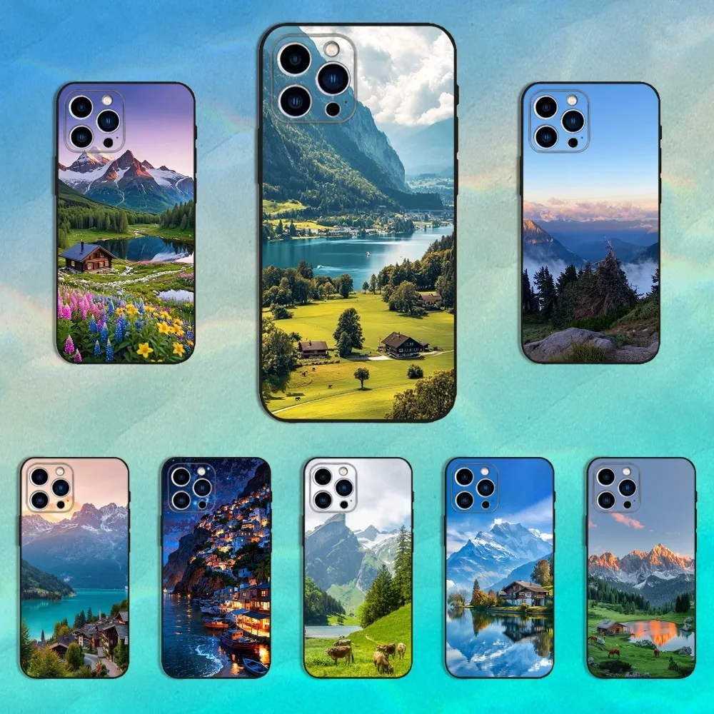 Mountains landscape Travel Phone Case For iPhone 16,15,14,13,12,11 Plus,Pro Max,XS,X,XR,SE,Mini,8,7,Soft Silicone Black Cover
Mountains landscape Travel Phone Case For iPhone 16,15,14,13,12,11 Plus,Pro Max,XS,X,XR,SE,Mini,8,7,Soft Silicone Black Cover