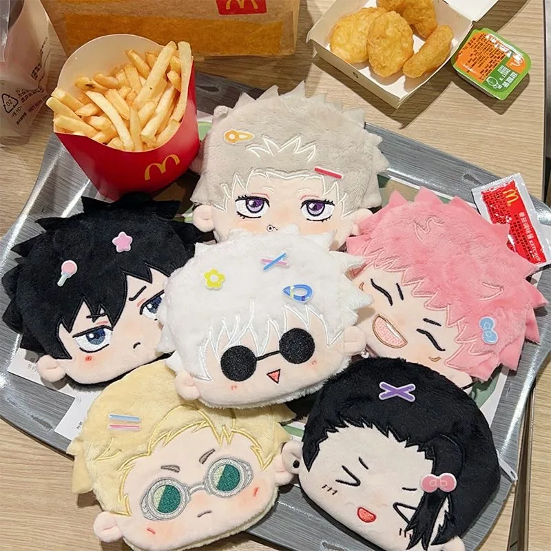 10cm Anime Role Satoru Gojo Geto Suguru Kawaii Coin purse Wallets Cosplay Cartoon Card Storage Bag Plush Toy Student Gifts
10cm Anime Role Satoru Gojo Geto Suguru Kawaii Coin purse Wallets Cosplay Cartoon Card Storage Bag Plush Toy Student Gifts