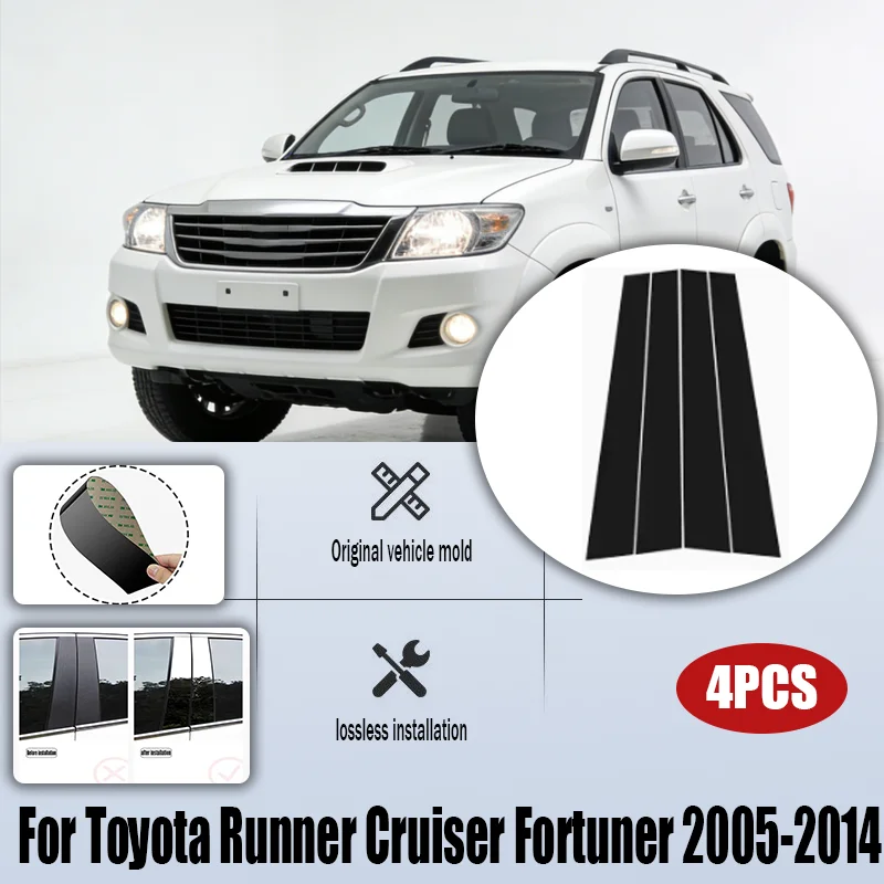 For Toyota Runner Cruiser Fortuner 2005-2014 6pcs Window Trim Covers Center Film Column B C Pillar Posts Sticker Car Accessories
For Toyota Runner Cruiser Fortuner 2005-2014 6pcs Window Trim Covers Center Film Column B C Pillar Posts Sticker Car Accessories