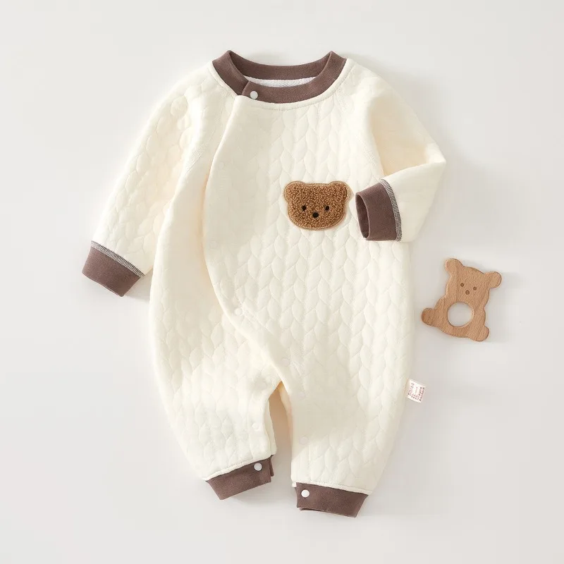 New Newborn Baby Jumpsuit Print Cartoon Long Sleeve Round Neck Padded Cotton Bodysuit Suitable for Causal 0-1YBaby Girls Boys
New Newborn Baby Jumpsuit Print Cartoon Long Sleeve Round Neck Padded Cotton Bodysuit Suitable for Causal 0-1YBaby Girls Boys