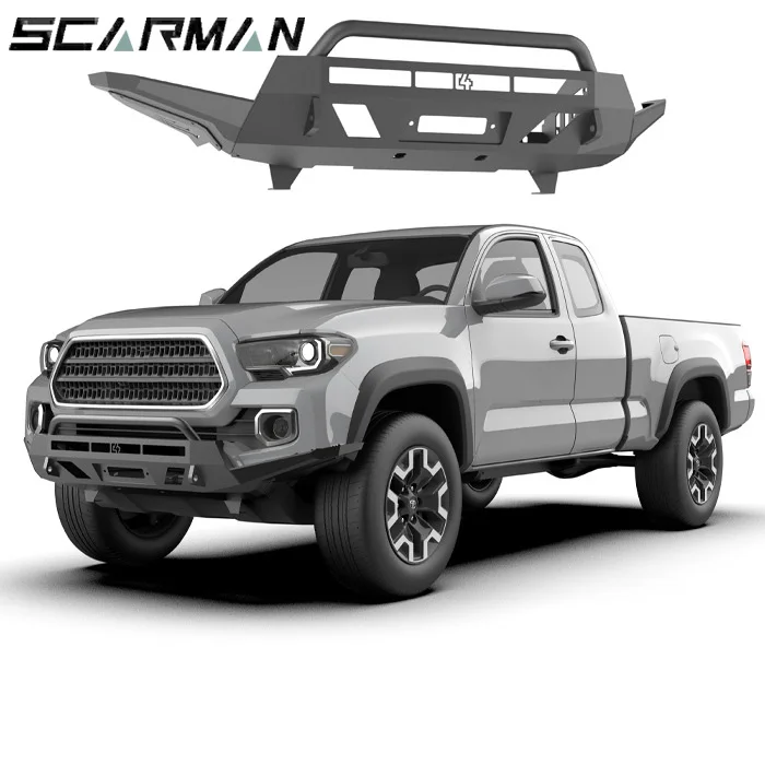 Bolt-on Steel C4 Long Front Bumper Compatible with Toyota Tacoma, Perfect for Off-road Recovery and Exterior Truck Modifications
Bolt-on Steel C4 Long Front Bumper Compatible with Toyota Tacoma, Perfect for Off-road Recovery and Exterior Truck Modifications