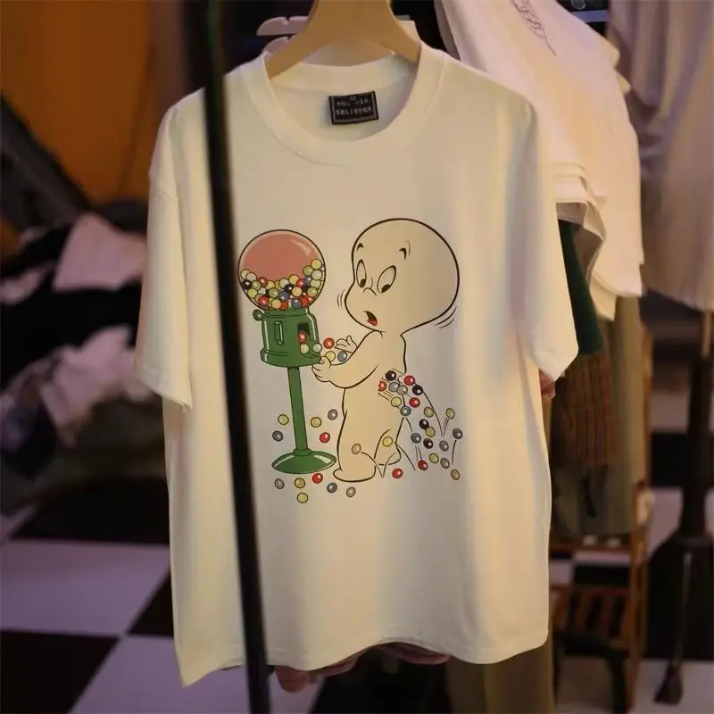 Camiseta De Algodón Puro Para Hombres Y Mujeres Sueltos Con Estampado De Dulces De Dibujos Animados Elfo De Caballo Fantasma
Camiseta De Algodón Puro Para Hombres Y Mujeres Sueltos Con Estampado De Dulces De Dibujos Animados Elfo De Caballo Fantasma