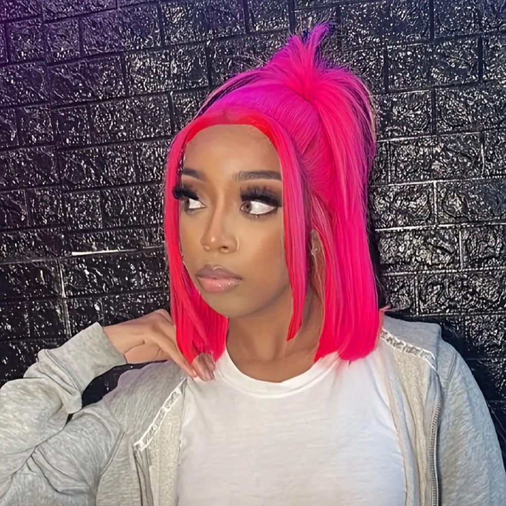 Ярко-розовый парик-боб 13x4 с кружевной передней частью, из натуральных человеческих волос, предварительно прорезанный, прямой фронтальный парик-боб, короткие парики для женщин, цветные парики, натуральные волосы
Ярко-розовый парик-боб 13x4 с кружевной передней частью, из натуральных человеческих волос, предварительно прорезанный, прямой фронтальный парик-боб, короткие парики для женщин, цветные парики, натуральные волосы