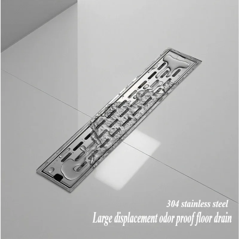 Hotel shower room rectangular floor drain 304 stainless steel deodorant floor drain, large displacement long floor drain
Hotel shower room rectangular floor drain 304 stainless steel deodorant floor drain, large displacement long floor drain
