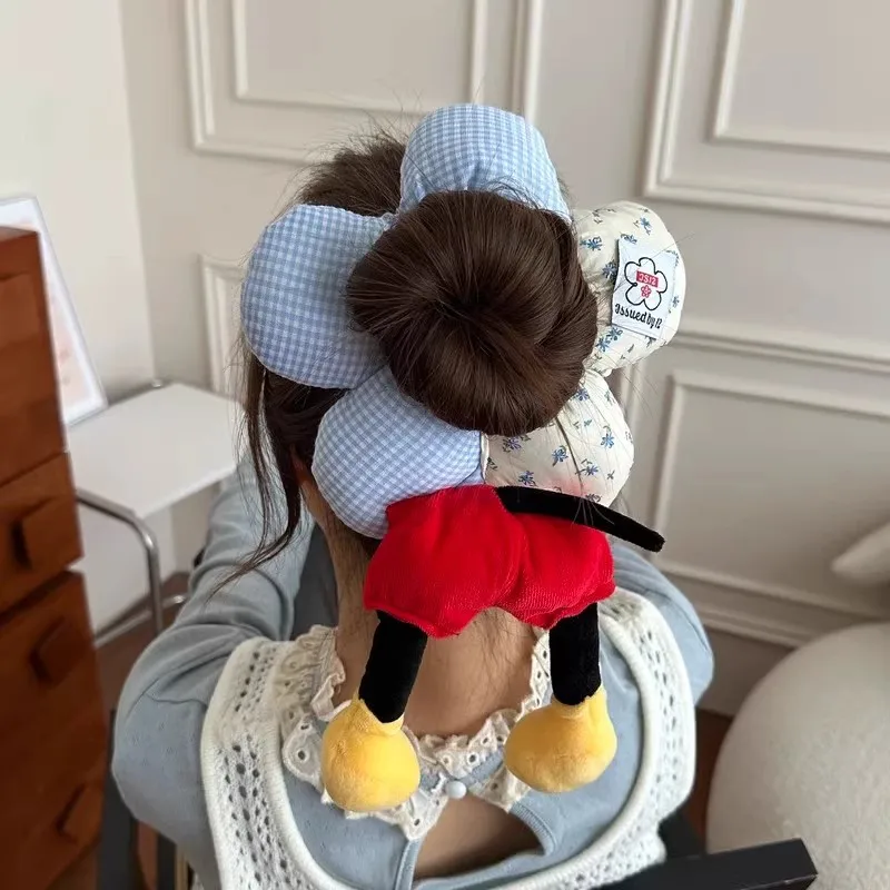 Трехмерное кольцо для волос с изображением Микки Диснея, цветы в горошек, кольцо для волос с толстой кишкой, милая плюшевая веревка для волос 
Трехмерное кольцо для волос с изображением Микки Диснея, цветы в горошек, кольцо для волос с толстой кишкой, милая плюшевая веревка для волос