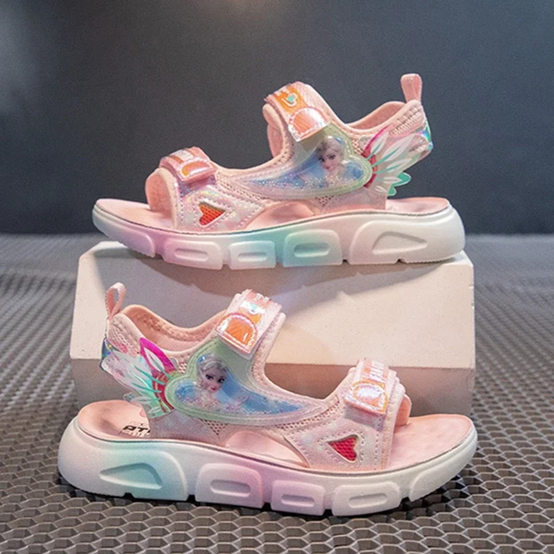 Fashion Summer Girls Sandals Kid Shoes Cartoon Frozen Elsa Sneakers Children Soft Toddler Flat Sport Running Breathable Slippers
Fashion Summer Girls Sandals Kid Shoes Cartoon Frozen Elsa Sneakers Children Soft Toddler Flat Sport Running Breathable Slippers