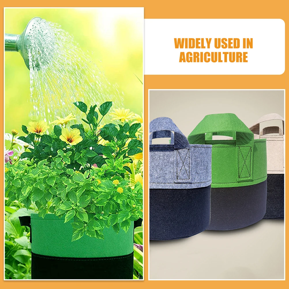 6Pcs Plants Growing Bags Felt Nursery Pouches Vegetable Grow Containers for Home Garden Balcony Use Fabric Pots
6Pcs Plants Growing Bags Felt Nursery Pouches Vegetable Grow Containers for Home Garden Balcony Use Fabric Pots