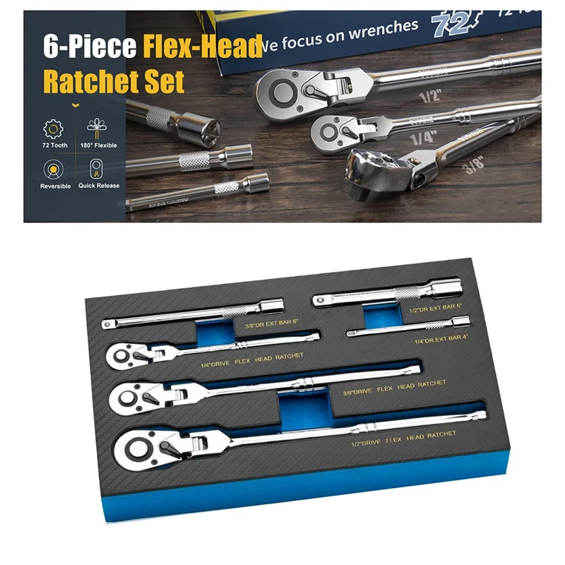 6 PCS Labor-Saving Ratchet Rotatable Multi-Purpose Screwdriver Screwdriver Set Hardware Tool Combination Screwdriver-Hot
6 PCS Labor-Saving Ratchet Rotatable Multi-Purpose Screwdriver Screwdriver Set Hardware Tool Combination Screwdriver-Hot