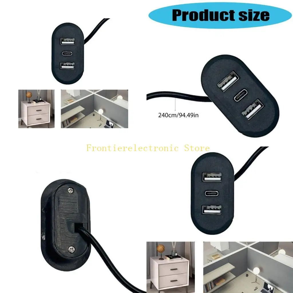 G8DB Desktop Hole Embedded USB Type C 3 In 1 Splitter For Laptop PC
G8DB Desktop Hole Embedded USB Type C 3 In 1 Splitter For Laptop PC