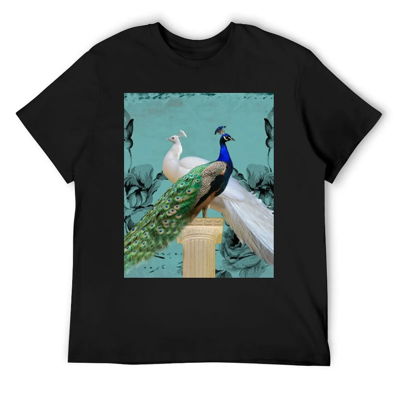 Blue Peacock and White Peacock Pair Teal Photo Art A032 T-Shirt funny shirt cotton anime stuff men t shirt
Blue Peacock and White Peacock Pair Teal Photo Art A032 T-Shirt funny shirt cotton anime stuff men t shirt